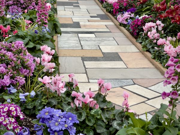 Garden Path Installation in Greenville