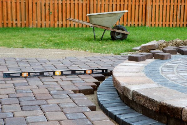 Patio Brick Installation in Greenville
