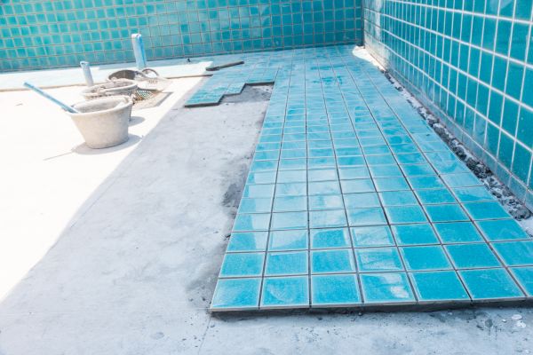 Pool Flooring Installation in Greenville